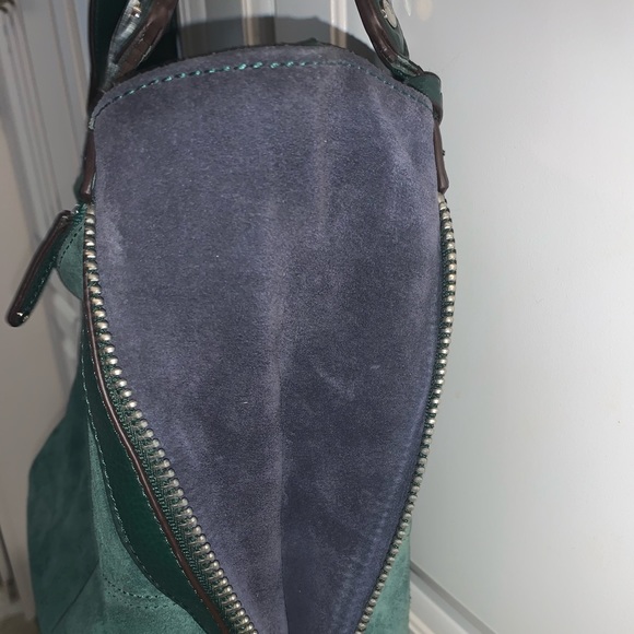 Emerald Suede Tignanello Purse - Picture 3 of 3